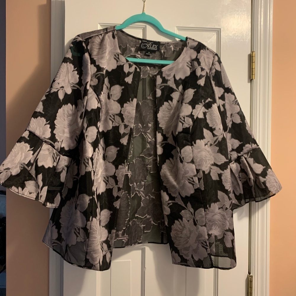 NWOT! Alex Evenings Floral Blazer
